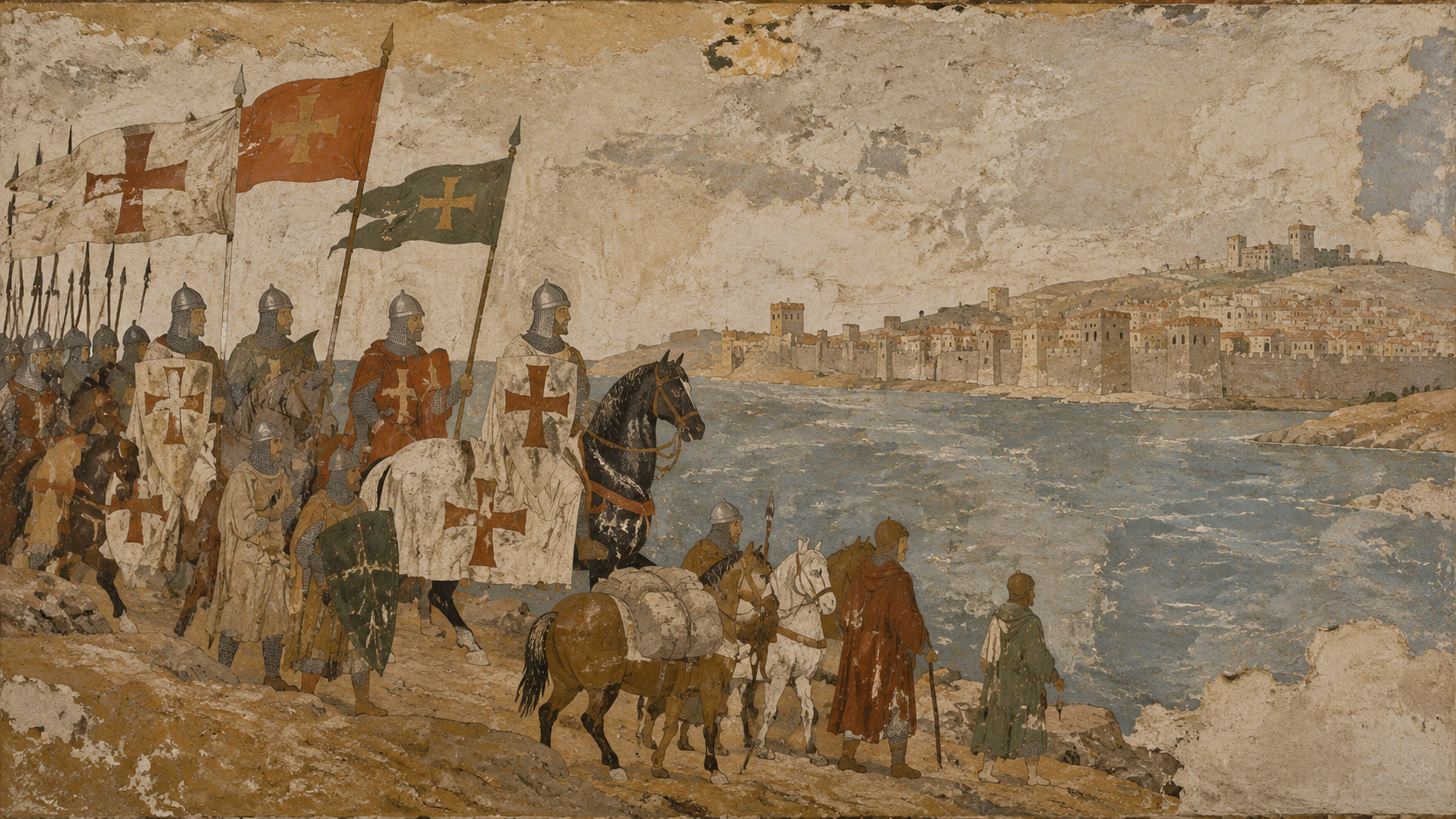 Campaign cover art — the crusade on the march